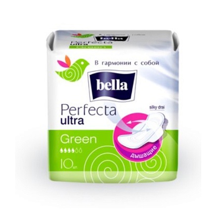 Bella Perfecta Ultra Green Прокладки ультратонкие, 10шт