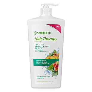 SYNERGETIC Шампунь Против выпадения волос HAIR THERAPY 900мл