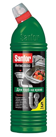 Sanfor Средство для прочистки труб на кухне, 750мл