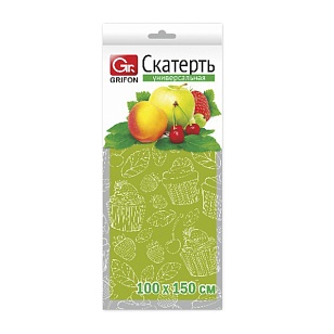 GRIFON Скатерть полиэтиленовая Bio 100х150см, 1шт