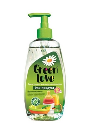 Green Love Средство для мытья детской посуды и принадлежностей, 500мл