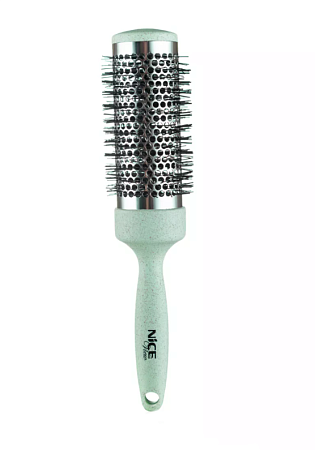 NICEview №104 Расческа для укладки волос круглая с метал.зубцами на, подвеске