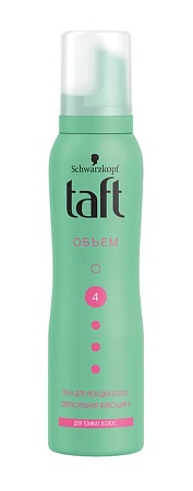 Taft Пена для укладки волос Объем для тонких волос, 150мл