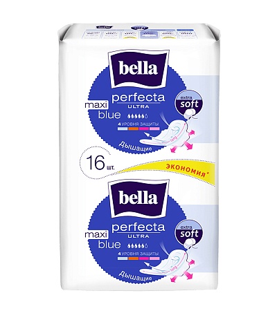 Bella Perfecta Ultra Maxi Blue Прокладки ультратонкие, 16шт