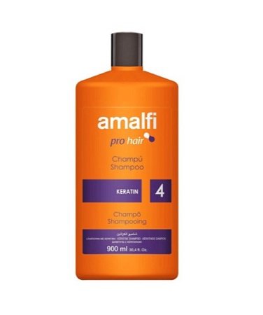 AMALFI Шампунь Профессиональный Кератиновый для всех типов волос, 900мл