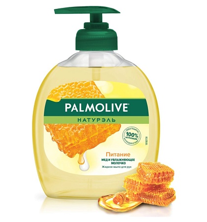 Palmolive Жидкое мыло Питание (Мед и Увлажняющее молочко), 300мл