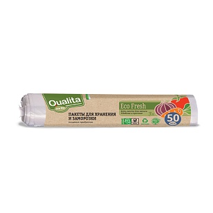 QUALITA Пакеты для заморозки Eco Fresh, 50шт