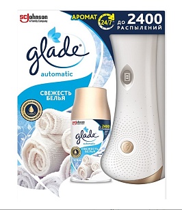 Glade Освежитель воздуха Automatic осн.блок Свежесть белья 269 мл