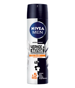 Nivea Део спрей Невидимый для черного и белого Extra, 150мл