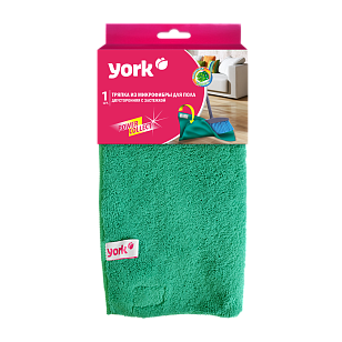 YORK Салфетка из микрофибры для пола двусторонняя с застежкой 50х60см