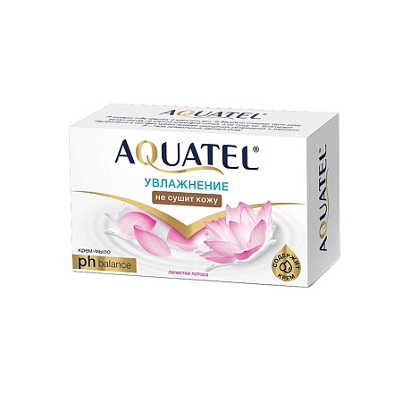 Aquatel Крем-мыло твердое Лепестки лотоса, 90г