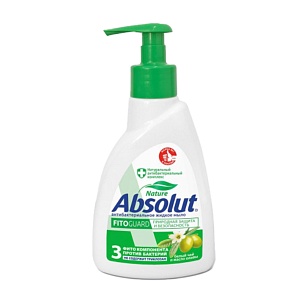 Absolut Nature Жидкое мыло Белый чай и масло оливы 250мл (10шт в, кор)