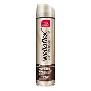 Wella Wellaflex Лак для волос Power Halt Mega Stark Удержание объема ЭФ 5+, 250мл