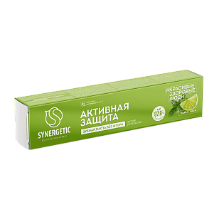 SYNERGETIC Зубная паста ЭКО Активная защита 100г