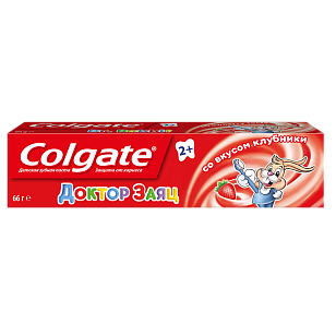 Colgate Зубная паста детская Доктор заяц вкус клубники, 50мл