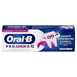 ORAL_B Pro-Junior Зубная паста для детей Мягкий вкус 75мл