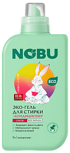 Nobu Жидкое средство для стирки с кондиционером Color гель 1л