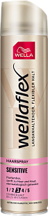 Wella Wellaflex Лак для волос Sensitive для чувствительной кожи головы СФ 3, 250мл