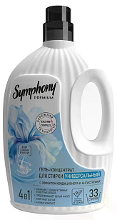 Symphony АРОМА Гель для стирки концентрированный Velvet Dream универсальный 1,2л