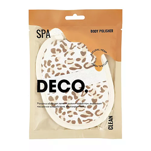 DECO Мочалка для тела с конопляным волокном leo