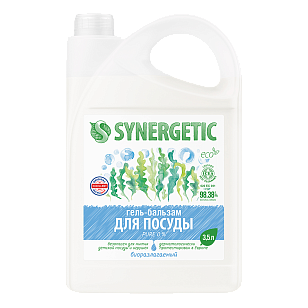 SYNERGETIC Средство д/мытья посуды, игрушек Pure 0% 3,5л
