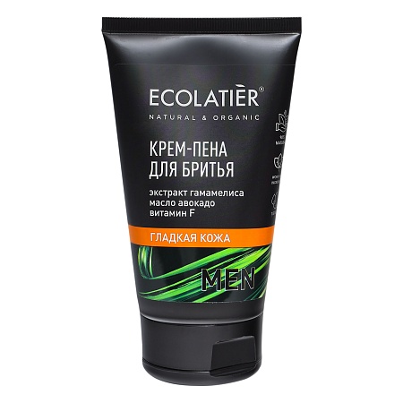 Ecolatier Men Крем-пена для бритья Гладкая кожа, 150мл
