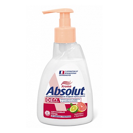 Absolut Deo effect Жидкое мыло Грейпфрут и бергамот 250мл (10шт в, кор)