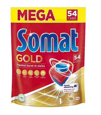 Somat Gold Средство для посудомоечных машин в таблетках, 54шт