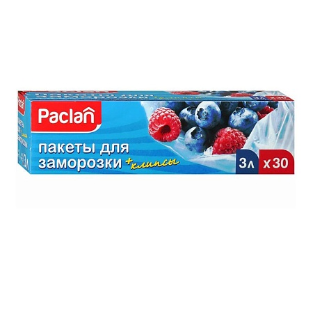 Paclan Пакеты для замораживания  3л 25х32см, 30шт