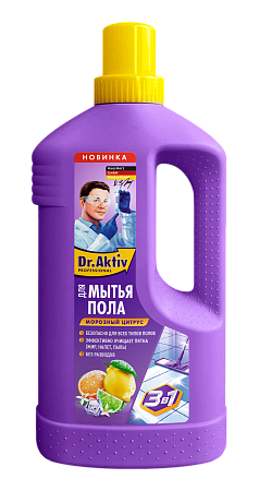 Dr.Aktiv Средство для мытья полов Морозный цитрус, 1л