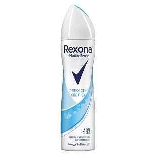 REXONA Део спрей Легкость Хлопка, 150мл