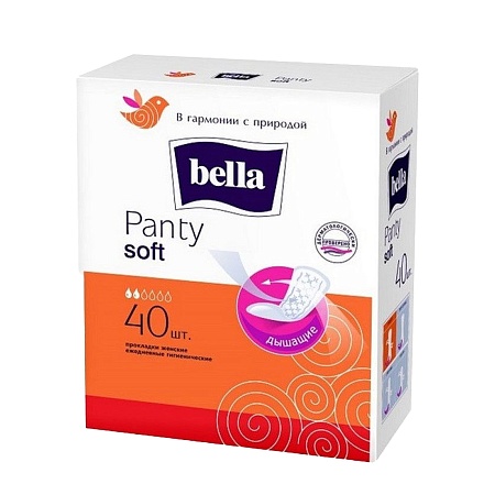 Bella Panty Soft Прокладки ежедневные, 40шт