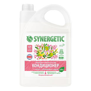 SYNERGETIC Кондиционер-бальзам д/белья Помело и яблоневый цвет 3,75л
