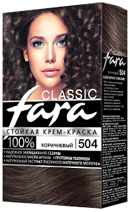 Fara Classic Краска для волос 504, Коричневый