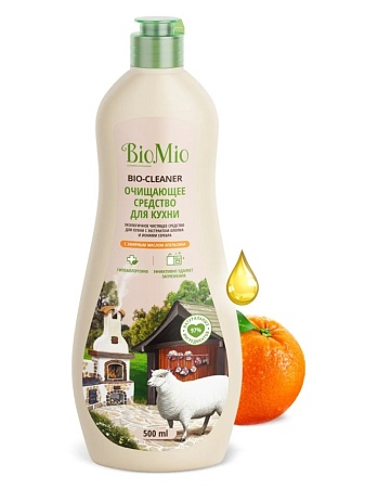 BioMio Средство чистящее для кухни Апельсин крем, 500мл
