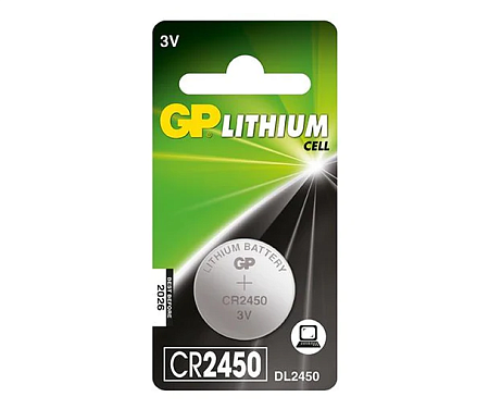 GP Lithium CR2450 Батарейка дисковая 1шт в, блистере