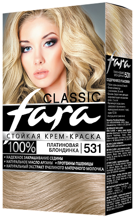 Fara Classic Краска для волос 531 Платиновая блондинка (6шт в, кор)