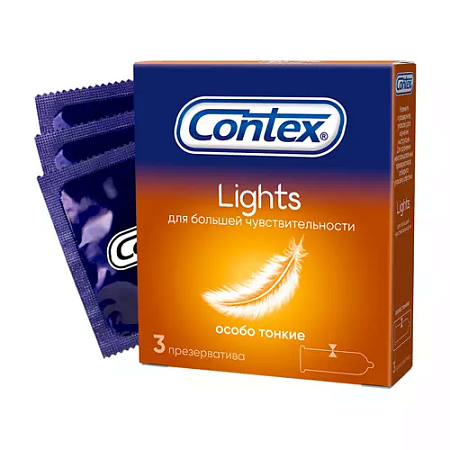 Contex Lights Презервативы тонкие, 3шт