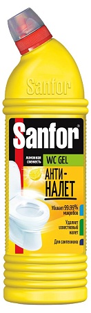 Sanfor WС Gel Средство чистящее Lemon Fresh, 1000мл
