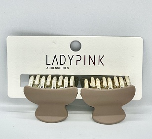 LADY PINK Набор крабов темные матовые, 2шт