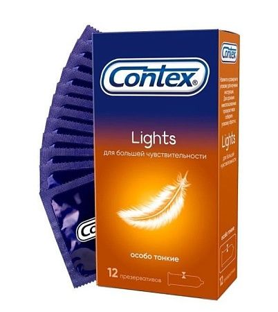 Contex Lights Презервативы тонкие, 12шт