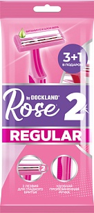 DockLand Rose Regular 2 Бритвы одноразовые 4шт