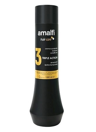 AMALFI Кондиционер Профессиональный Тройного действия для вьющихся и спутанных волос, 1000мл