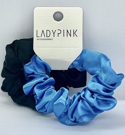 LADY PINK Набор резинок Material (голубой и черный), 2шт