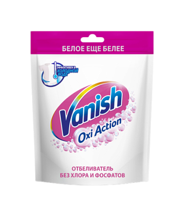 Vanish Oxi Action Отбеливатель Кристальная белизна порошок 250г