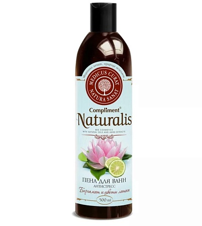 Compliment Naturalis Пена для ванны Антистресс Бергамот и цветы лотоса, 500мл