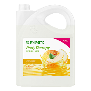 SYNERGETIC Жидкое мыло Body Therapy Спелая дыня 5л
