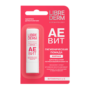 Librederm АЕВИТ Бальзам для губ жирный 4г