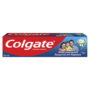 Colgate Зубная паста Максимальная защита от кариеса Свежая мята, 100мл