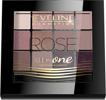 EVELINE Eyeshadow Professional Palette Палетка теней для век тон 02 Rose, 12гр